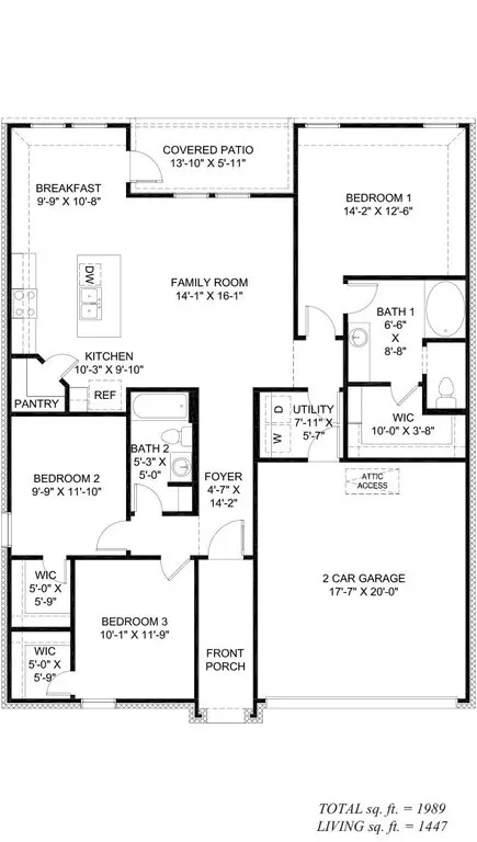 Floorplan - 215 Eagle Heights Dr, Duson, LA 70529 photo 1 of 1