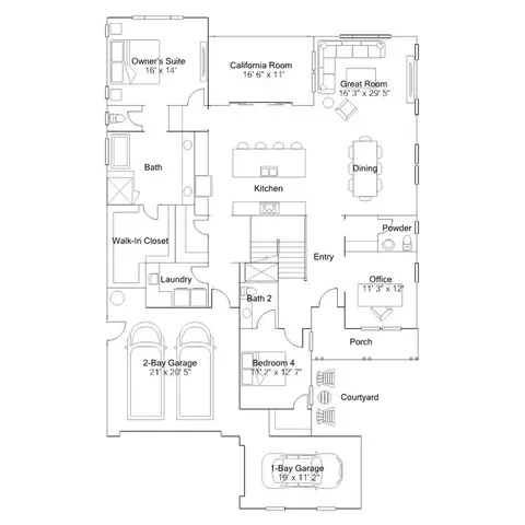 Floorplan - 125 Dora Way, Oceanside, CA 92057 photo 1 of 2