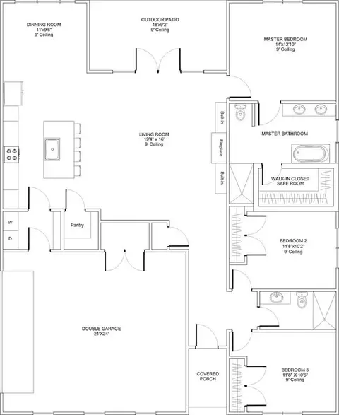 Floorplan - 11372 Forest View Ln, Sperry, OK 74073 photo 2 of 2