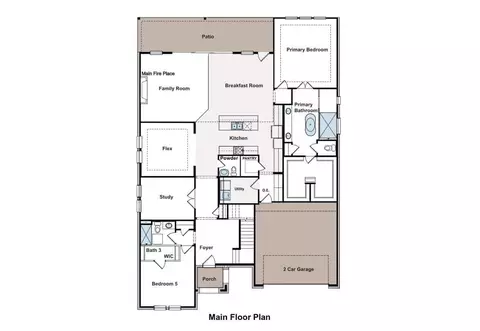 Floorplan - 815 Feathergrass Pl, Haslet, TX 76052 photo 1 of 2