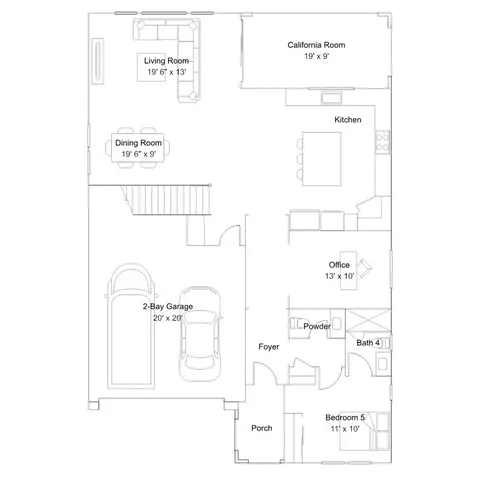 Floorplan - 28007 Plateau Ter, Valencia, CA 91355 photo 1 of 2