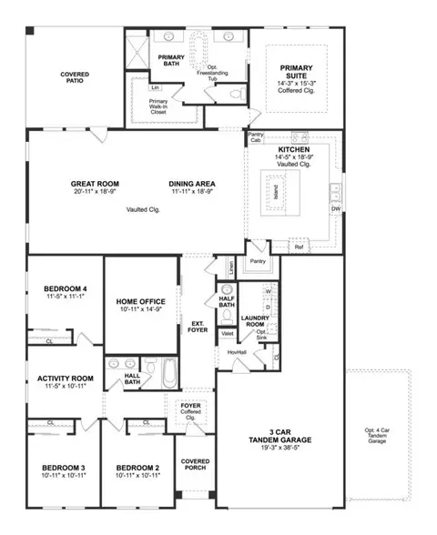 Floorplan - 2001 Trophy Dr, Heath, TX 75032 photo 1 of 1
