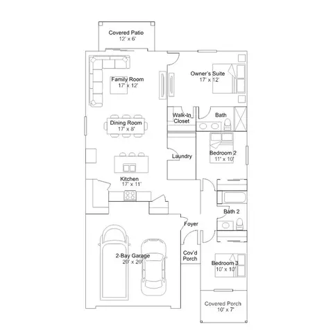 Floorplan - 14017 E Corte Sincero, Vail, AZ 85641 photo 2 of 2