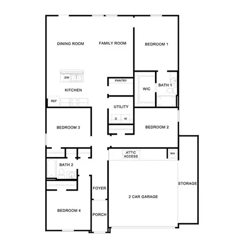 Floorplan - 116 Caddo Bnd, Kyle, TX 78640 photo 1 of 1