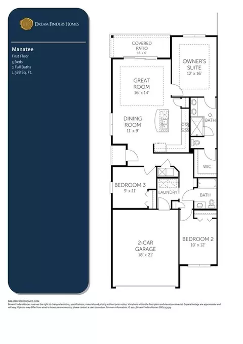 Floorplan - 182 Brook Forest Dr, Saint Augustine, FL 32092 photo 1 of 1