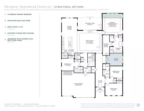 Floorplan - 1006 Pantano Dr, Saint Augustine, FL 32095 photo 2 of 2