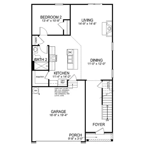 Floorplan - 1076 Secrest Commons Dr, Monroe, NC 28112 photo 1 of 2