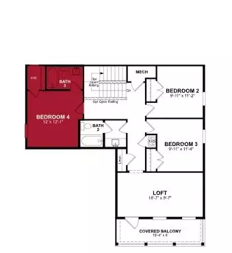 Floorplan - 3057 Claredon St, Longs, SC 29568 photo 2 of 2