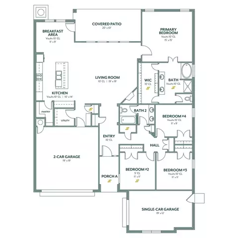 Floorplan - 16140 Tall Grass Dr, Moore, OK 73170 photo 1 of 1