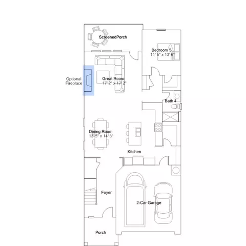 Floorplan - 425 Cedar Barn Ln, Garner, NC 27529 photo 2 of 5