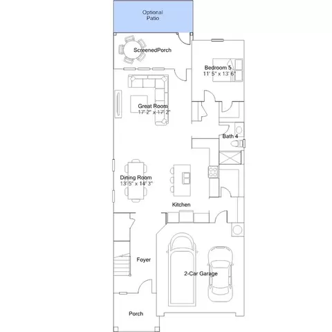 Floorplan - 425 Cedar Barn Ln, Garner, NC 27529 photo 1 of 5