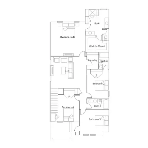Floorplan - 425 Cedar Barn Ln, Garner, NC 27529 photo 3 of 5