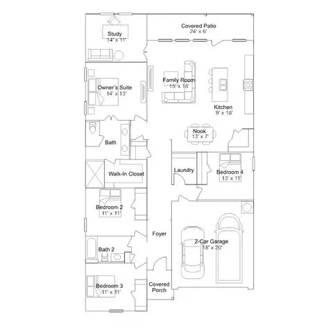 Floorplan - 1000 Cross Shore Dr, Anna, TX 75409 photo 1 of 1