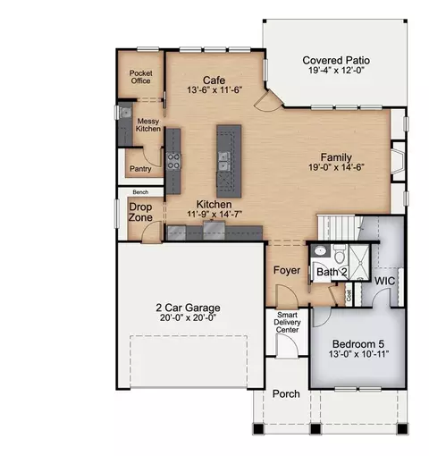 Floorplan - 88 Stonewheel Ave, Willow Spring, NC 27592 photo 1 of 2