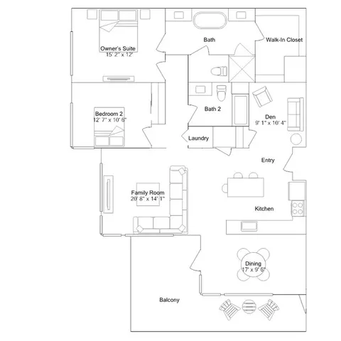 Floorplan - 3664 Mt Diablo Blvd #E302, Lafayette, CA 94549 photo 1 of 1
