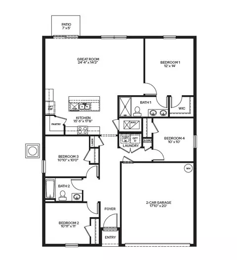 Floorplan - 10 Amberwood Ln, Ormond Beach, FL 32174 photo 1 of 1