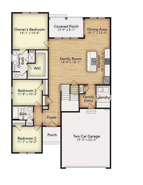 Floorplan - 23419 E Gate Dr, Frankford, DE 19945 photo 1 of 1