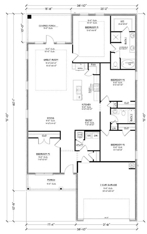 Floorplan - 1236 Provision Blvd, Mobile, AL 36608 photo 1 of 1