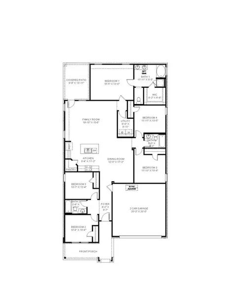 Floorplan - 206 High Ridge Rd, Duson, LA 70529 photo 2 of 2