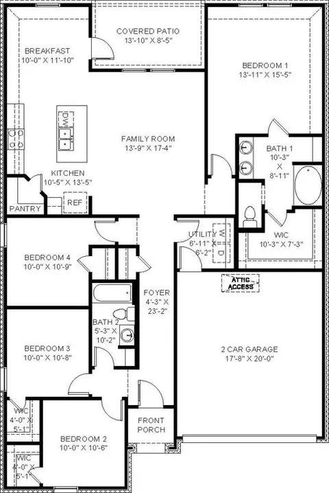 Floorplan - 206 High Ridge Rd, Duson, LA 70529 photo 2 of 2