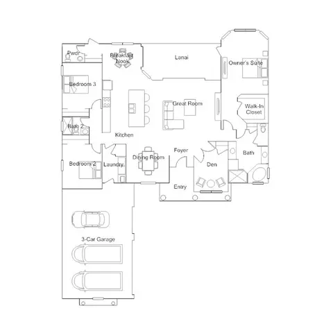 Floorplan - 17121 Jadestone Ct, Venice, FL 34293 photo 1 of 1
