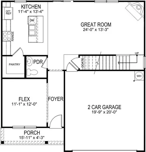 Floorplan - 1076 Secrest Commons Dr, Monroe, NC 28112 photo 1 of 3