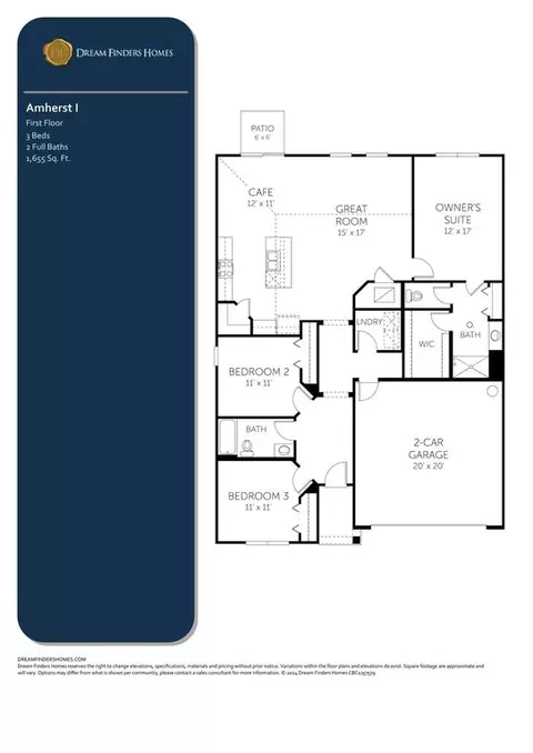 Floorplan - 457 Cordova Palms Pkwy, Saint Augustine, FL 32095 photo 1 of 1
