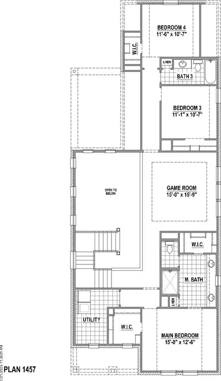 Floorplan - 11428 Wulstone Rd, Haslet, TX 76052 photo 2 of 3