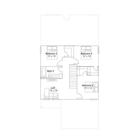 Floorplan - 5906 Mercer St, Conroe, TX 77303 photo 2 of 2