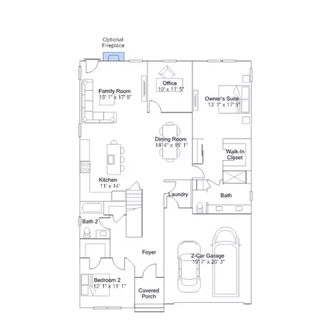 Floorplan - 2405 Greyfriar Loop, Middletown, DE 19709 photo 2 of 8