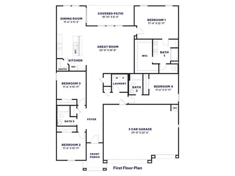 Floorplan - 2599 W Sentiero Ave, Apache Junction, AZ 85120 photo 1 of 1