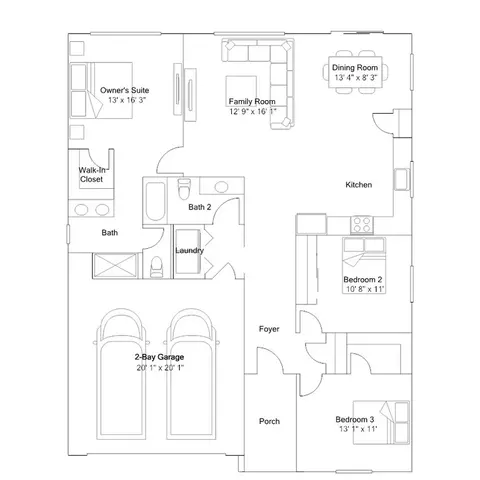 Floorplan - 2404 Stagecoach Rd, Patterson, CA 95363 photo 1 of 1
