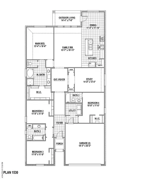 Floorplan - 4801 Triadic Ln, Prosper, TX 75078 photo 1 of 2
