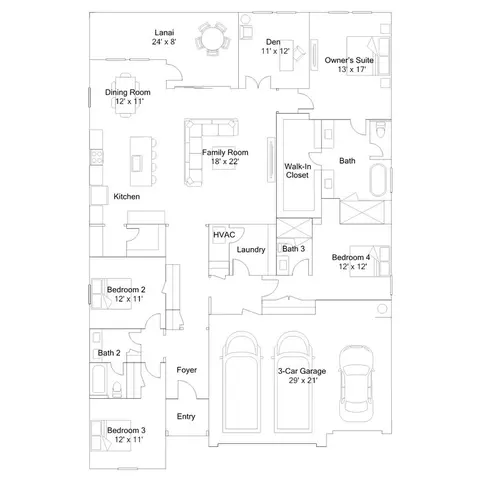 Floorplan - 3203 Addison Blvd, Saint Cloud, FL 34771 photo 1 of 1