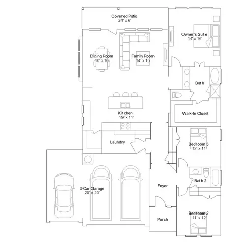 Floorplan - 1605 Four Waters Loop, Georgetown, TX 78628 photo 1 of 5