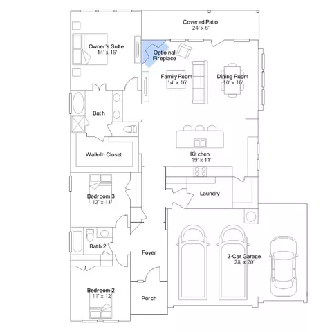 Floorplan - 1605 Four Waters Loop, Georgetown, TX 78628 photo 4 of 5