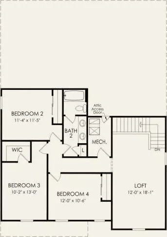 Floorplan - 3810 Pee Dee St, Monroe, NC 28110 photo 2 of 3