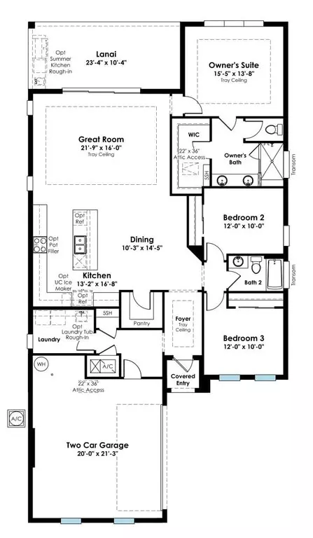Floorplan - 1400 Bellagio Loop, Tavares, FL 32778 photo 1 of 1