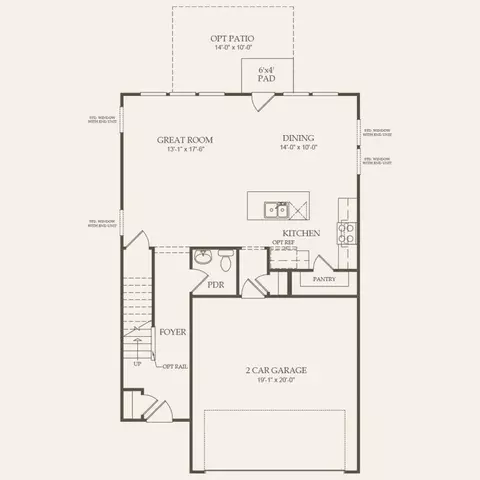 Floorplan - 2104 Astride Way, Willow Spring, NC 27592 photo 1 of 2