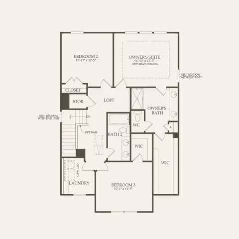 Floorplan - 2104 Astride Way, Willow Spring, NC 27592 photo 2 of 2