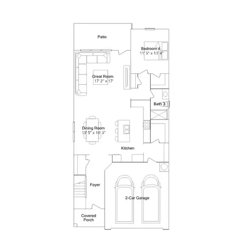 Floorplan - 1019 Gemstone Way, Durham, NC 27703 photo 1 of 2