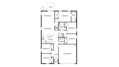 Floorplan - 1076 Bear Hammock Dr, Umatilla, FL 32784 photo 1 of 1