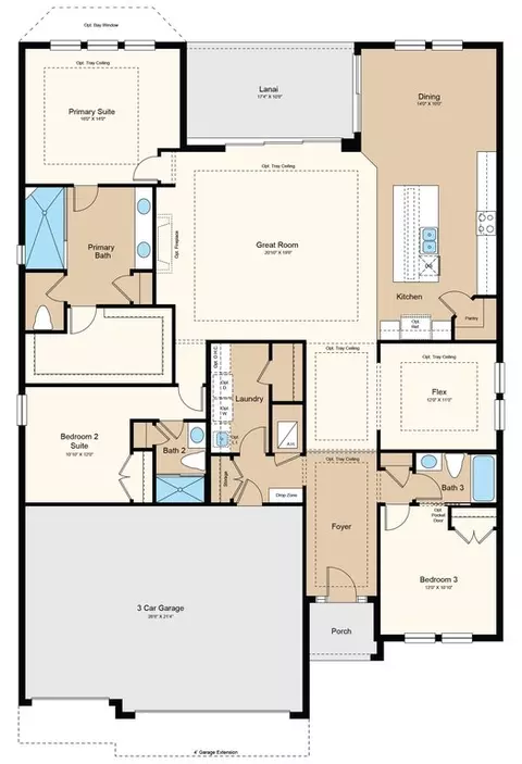 Floorplan - 10614 Eclipse St, Sarasota, FL 34241 photo 1 of 1