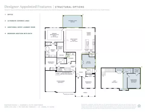 Floorplan - 415 Sapling Ter, Saint Johns, FL 32259 photo 2 of 2