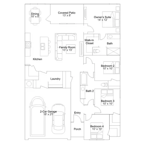 Floorplan - 634 Audrey Dr, Tuttle, OK 73089 photo 1 of 1