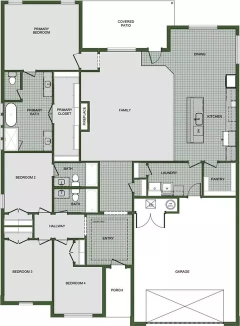Floorplan - 25906 E 99th St S, Broken Arrow, OK 74014 photo 1 of 2