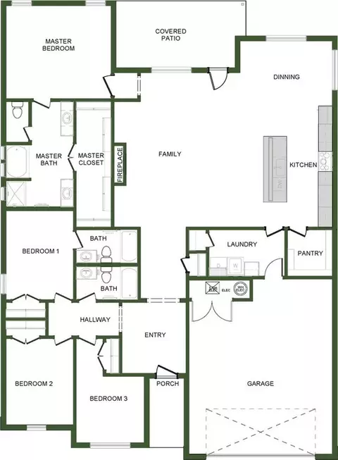 Floorplan - 25906 E 99th St S, Broken Arrow, OK 74014 photo 2 of 2