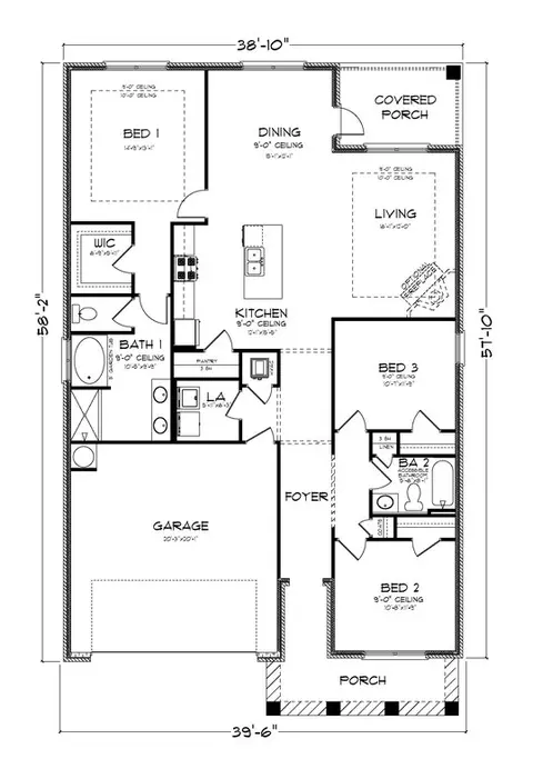 Floorplan - 1236 Provision Blvd, Mobile, AL 36608 photo 3 of 3
