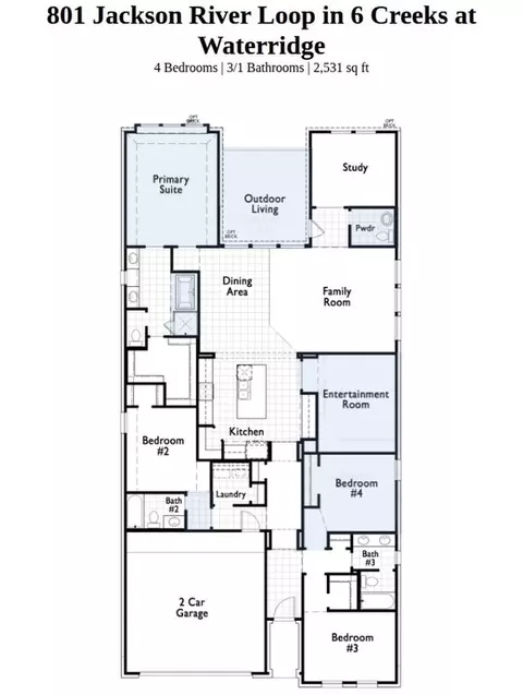 Floorplan - 801 Jackson River Loop, Kyle, TX 78640 photo 1 of 1