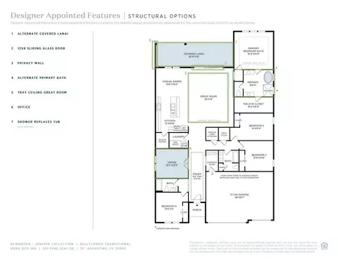 Floorplan - 301 Pine Leaf Dr, Saint Augustine, FL 32092 photo 1 of 2